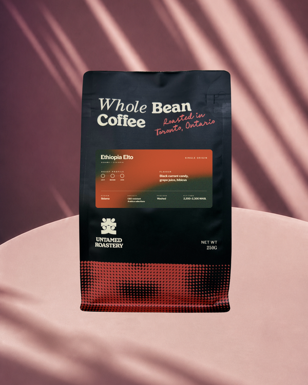 Ethiopia Elto whole bean coffee bag