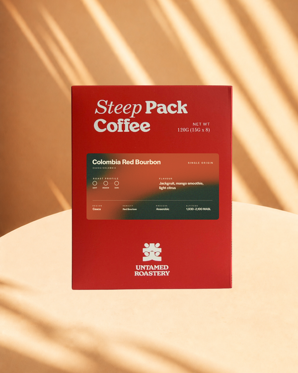 Colombia Red Bourbon steep pack coffee