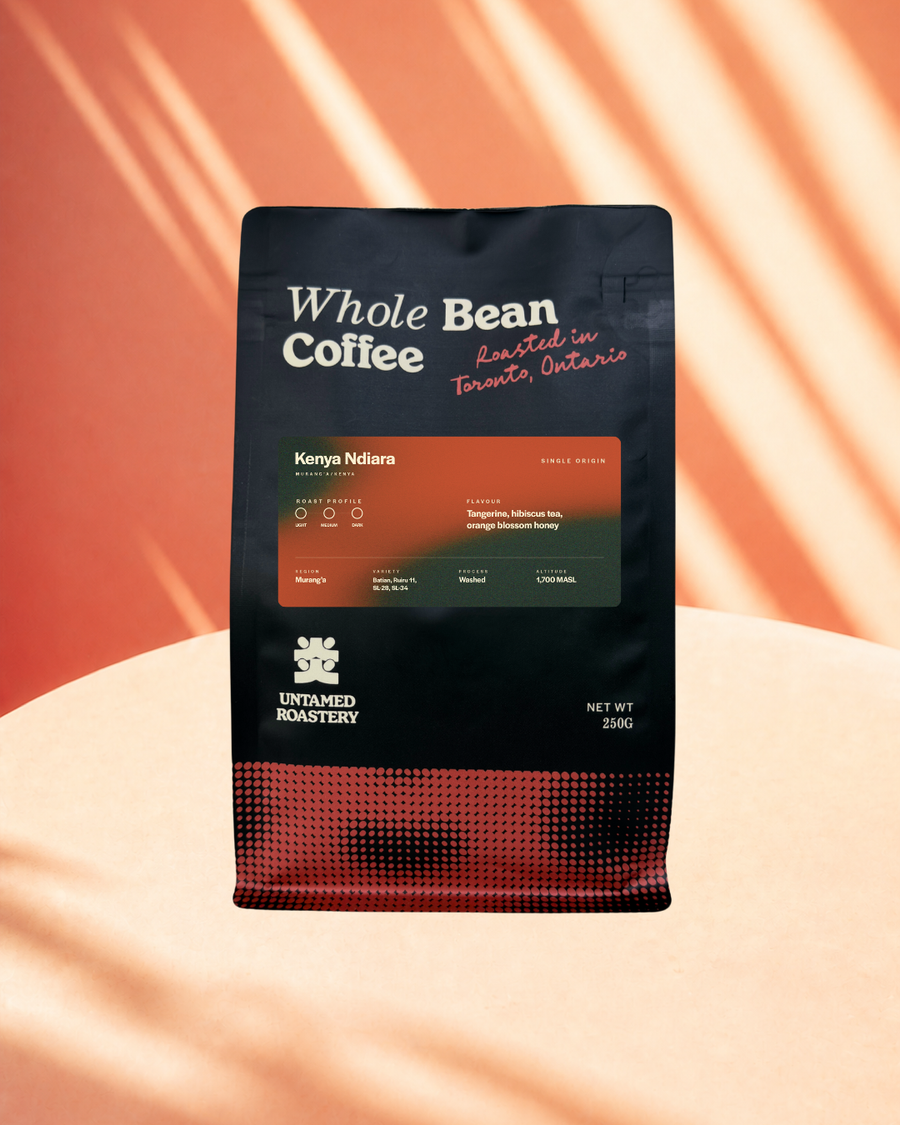 Kenya Ndiara whole bean coffee bag