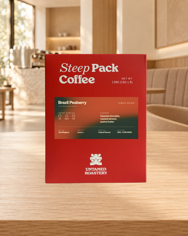 Brazil Peaberry steep pack