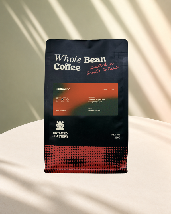 Outbound house blend whole bean coffee bag